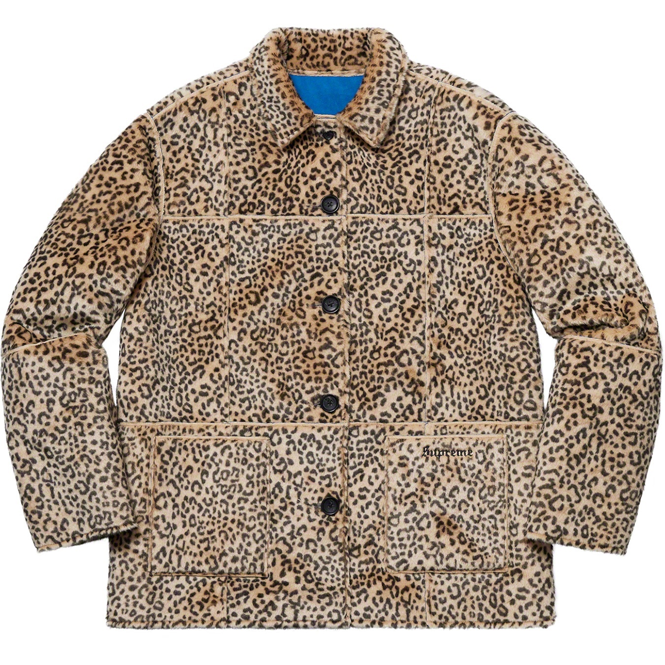 Reversible Faux Suede Leopard Coat view 11